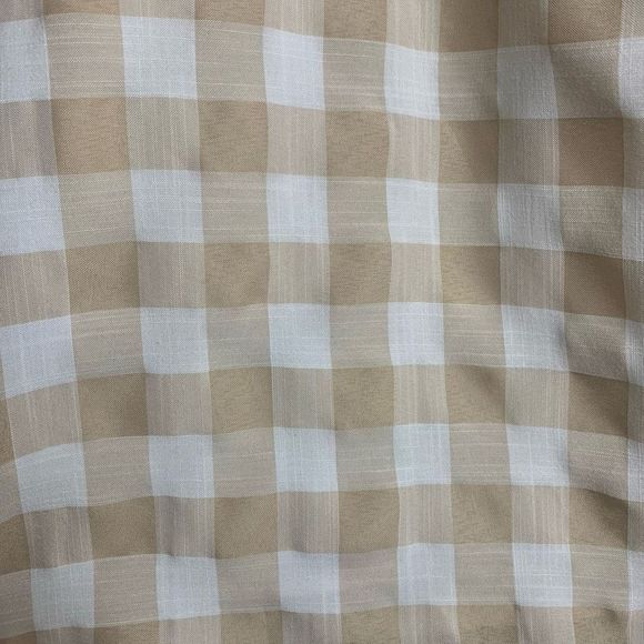 English Factory Women's Cream & White Plaid Off-The-Shoulder Blouse Size 2X NWT - Picture 6 of 10